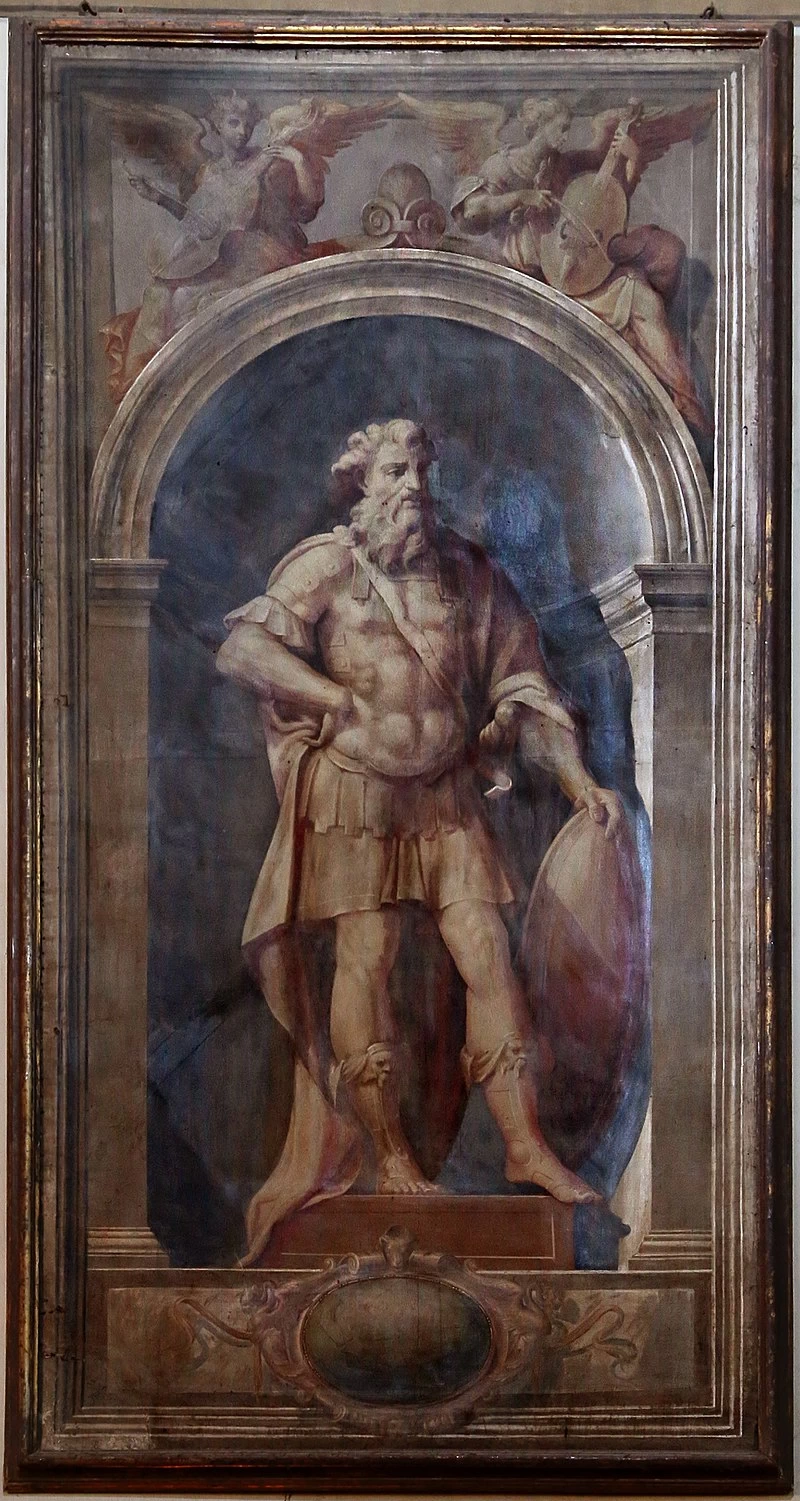   119-portelle dell'organo del duomo di Parma. Gueriero, con Ercole Procaccini